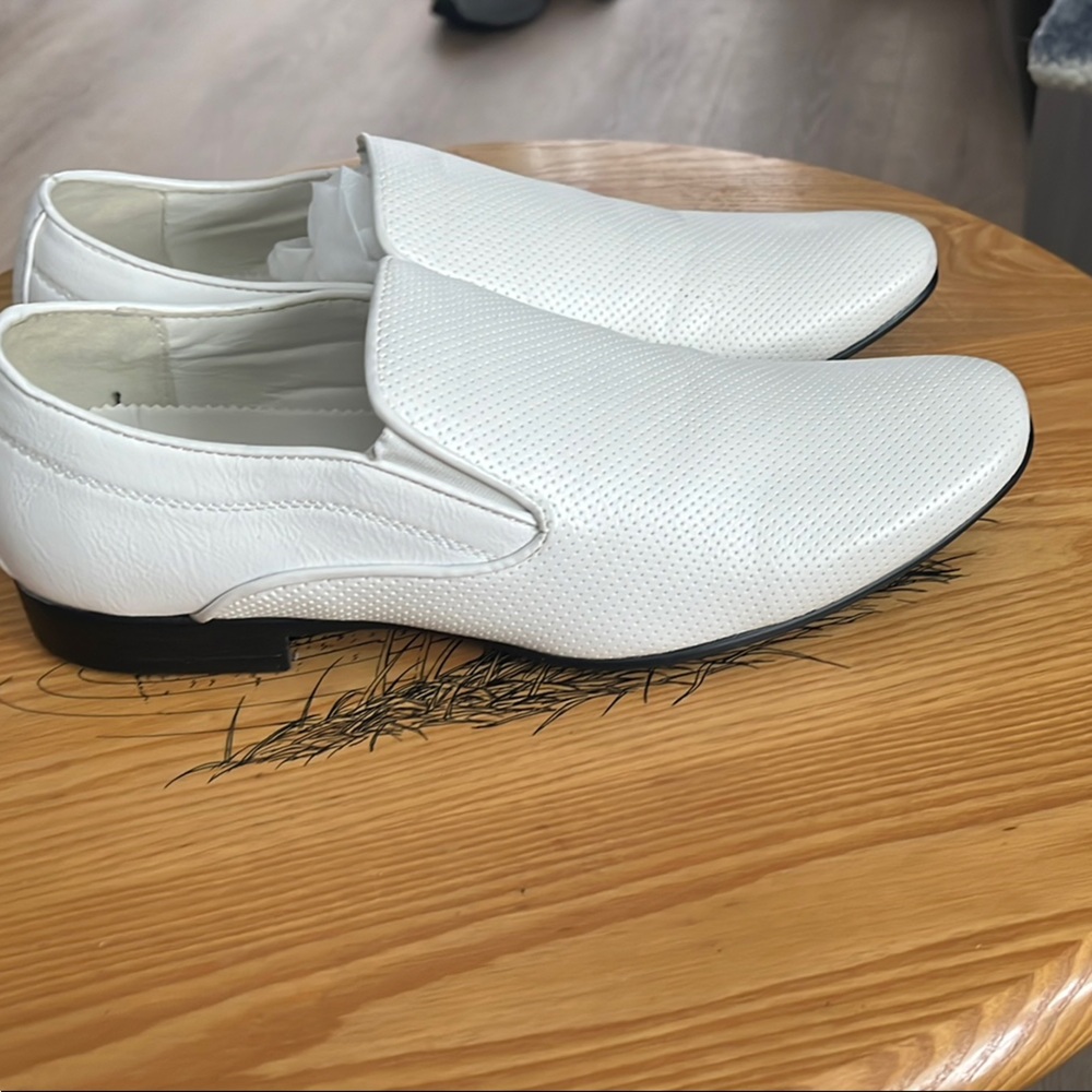 Bravo! Men's White tuxedo shoes